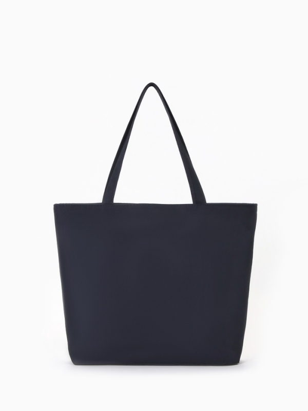 Шопер PARIS, 42*9*32, отдел на молнии, подклад, черный/белый