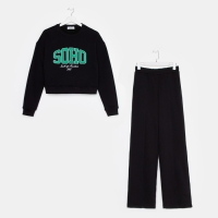 Костюм женский (джемпер и брюки) MIST Soho, р. 48-50, черный Костюм женский (джемпер и брюки) MIST Soho, р. 48-50, черный