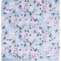 Бумага для скрапбукинга &laquo;Нежный букет&raquo;, 30,5 х 32 см, 180 г/м&sup2;