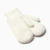 Варежки женские на иск.меху MINAKU гладкие 22 см молочный Варежки женские на иск.меху MINAKU гладкие 22 см молочный