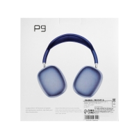 Наушники беспроводные P9, полноразмерные, BT 5.0, микрофон, Jack 3.5 мм, 150 мАч, синие Наушники беспроводные P9, полноразмерные, BT 5.0, микрофон, Jack 3.5 мм, 150 мАч, синие