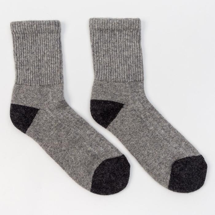 Носки мужские из монгольской шерсти, цвет серый, размер 29 (43-45) Носки мужские из монгольской шерсти, цвет серый, размер 29 (43-45)