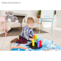 Развивающая игрушка &laquo;Пирамидка-мозаика&raquo;, сортер, цвета, по методике Монтессори