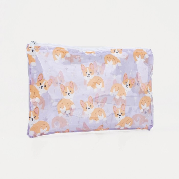 Косметичка-пенал на молнии, цвет сиреневый Косметичка-пенал на молнии, цвет сиреневый