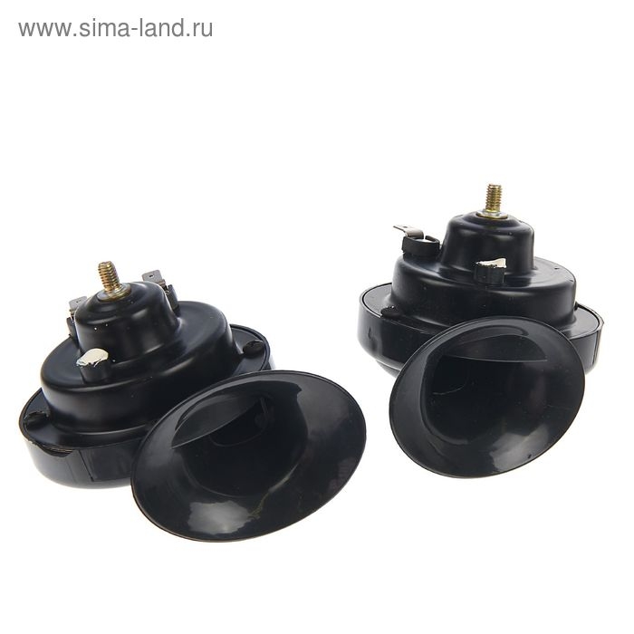 Сигнал автомобильный AVS Electric 2001, 12 В, 510 Гц, 115 Дб, d=90 мм, набор 2 шт Сигнал автомобильный AVS Electric 2001, 12 В, 510 Гц, 115 Дб, d=90 мм, набор 2 шт