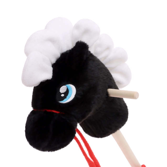 Мягкая игрушка «Конь-скакун», на палке,МИКС, цвет чёрный Мягкая игрушка «Конь-скакун», на палке,МИКС, цвет чёрный