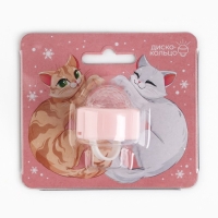 Световое кольцо, новогодний подарок на Новый Год &laquo;Новый год: Котики&raquo;, 3 х 2,5 см