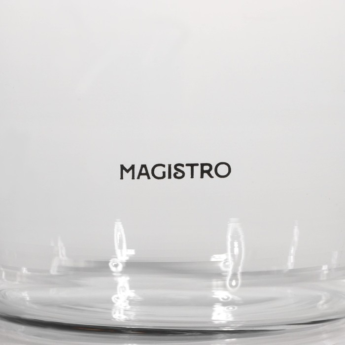 Чайник стеклянный заварочный Magistro &laquo;Шейди&raquo;, 750 мл, с металлическим ситом, пластиковая колба