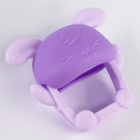 Прорезыватель силиконовый для зубов &laquo;Зайка&raquo;, цвет фиолетовый