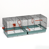 Клетка пролётная 2 яруса, 100 х 37 х 37 см, микс цветов Клетка пролётная 2 яруса, 100 х 37 х 37 см, микс цветов