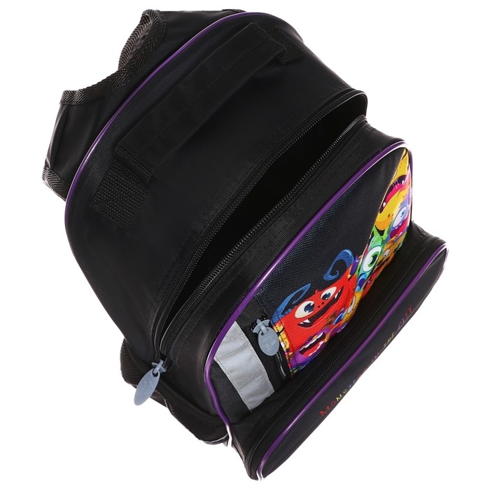 Рюкзак школьный, 37 х 26 х 13 см, эргономичная спинка, Calligrata ОРТ Рюкзак школьный, 37 х 26 х 13 см, эргономичная спинка, Calligrata ОРТ "Монстрики"