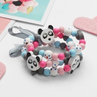 Браслет детский &laquo;Выбражулька&raquo; 3 нити, панда, цветной