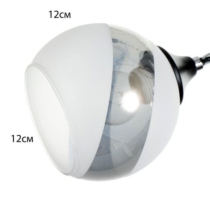 Люстра Светогор 5861/2 2х60W Е27 чёрный/хром Люстра Светогор 5861/2 2х60W Е27 чёрный/хром