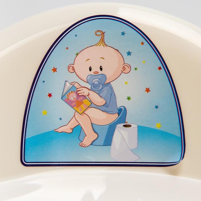 Детский горшок Бэйби-Комфорт, цвет молочный, наклейка МИКС Детский горшок Бэйби-Комфорт, цвет молочный, наклейка МИКС