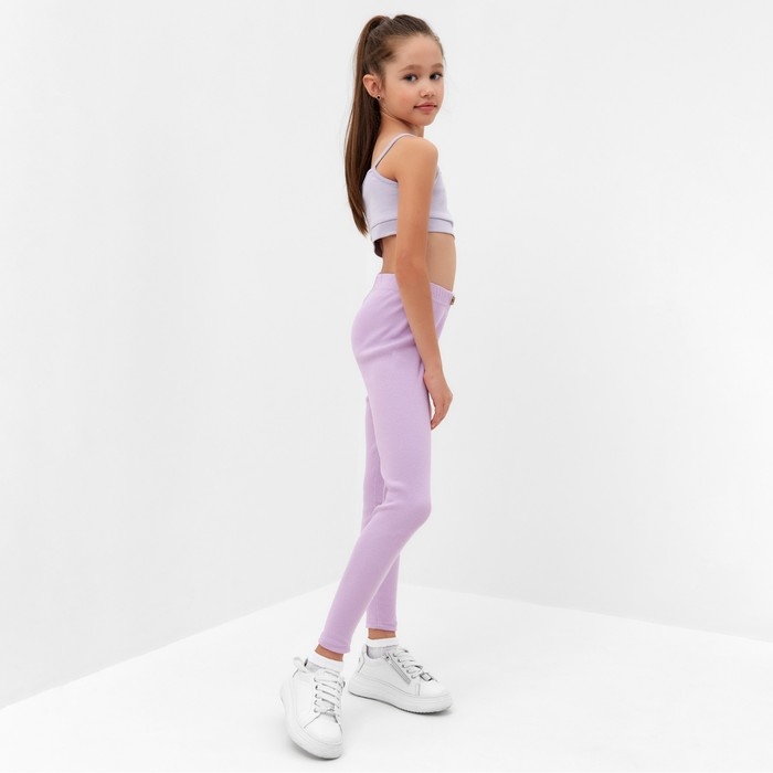 Лосины для девочки MINAKU цвет лиловый, рост 146 см Лосины для девочки MINAKU цвет лиловый, рост 146 см