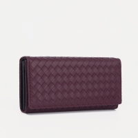 Кошелёк женский на кнопке, цвет баклажановый