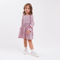 Платье для девочки, цвет розовый/леопард, рост 98 см Платье для девочки, цвет розовый/леопард, рост 98 см