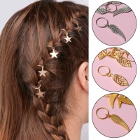 Пирсинг для волос &laquo;Крылья&raquo;, 4,1 &times; 1 см, 10 шт, цвет серебристый