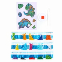 Алмазная мозаика-стикер с полным заполнением для детей &laquo;Динозаврики&raquo;, набор для творчества