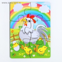 Пазл &laquo;Курица и радуга&raquo; 6 элементов