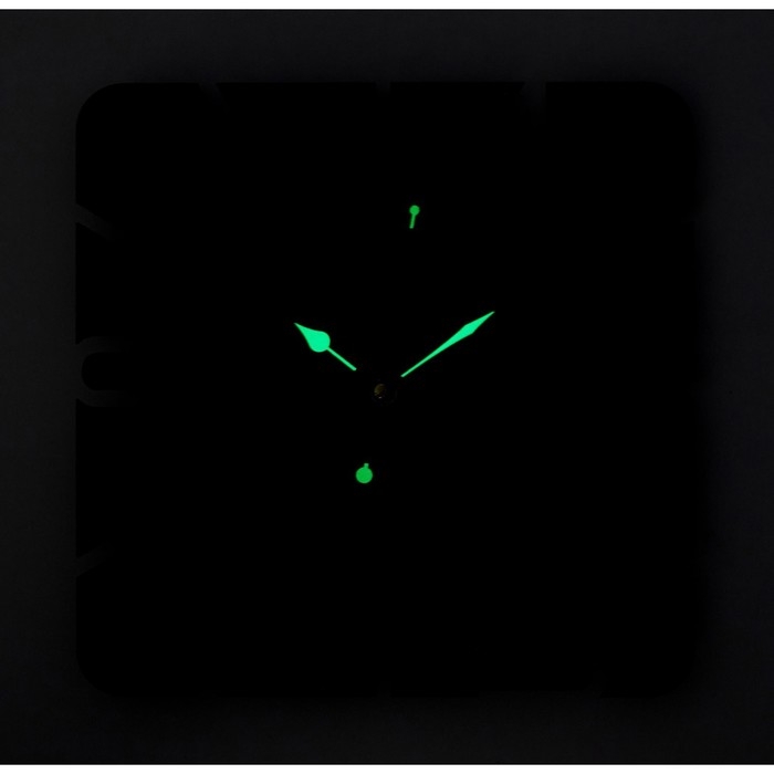 Часы настенные из металла "Минимализм", бесшумные, 37 х 37 см, светящиеся