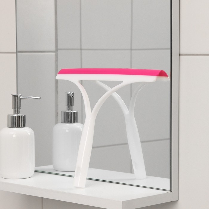 Водосгон силиконовый Доляна &laquo;Помощник&raquo;, 25&times;21 см, цвет МИКС