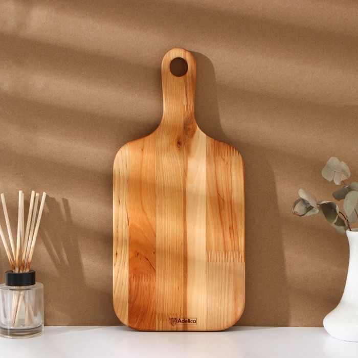 Набор разделочных досок на подставке 2 шт: 38&times;18, 28&times;18 см, пропитаны минеральным маслом, берёза