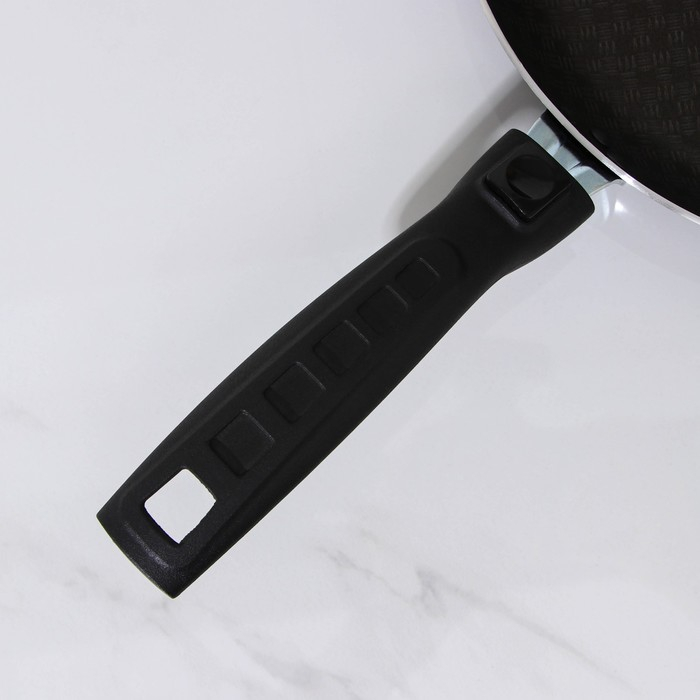 Сковорода &laquo;Хозяюшка&raquo;, d=26 см, съёмная ручка, антипригарное покрытие, цвет бордовый