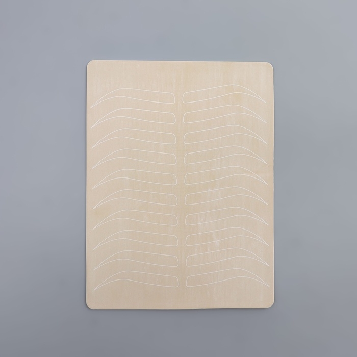 Искусственная кожа для тату и татуажа бровей, 19 &times; 14,5 см, цвет бежевый