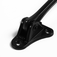 Фиксатор дверной LOCKLAND, "козья ножка", цвет черный Фиксатор дверной LOCKLAND, "козья ножка", цвет черный