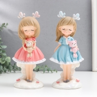 Сувенир полистоун "Девочка с оленьими рожками и мишкой в руках" МИКС 8х9,5х20,5 см Сувенир полистоун "Девочка с оленьими рожками и мишкой в руках" МИКС 8х9,5х20,5 см