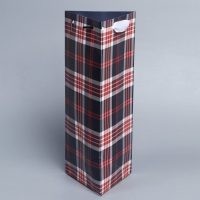 Пакет подарочный под бутылку, упаковка, &laquo;Самому лучшему мужчине&raquo;, 13 х 32 х 11,3 см