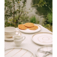 Набор тарелок фарфоровых SL Home &laquo;Гато&raquo;, d=20 см, цвет белый