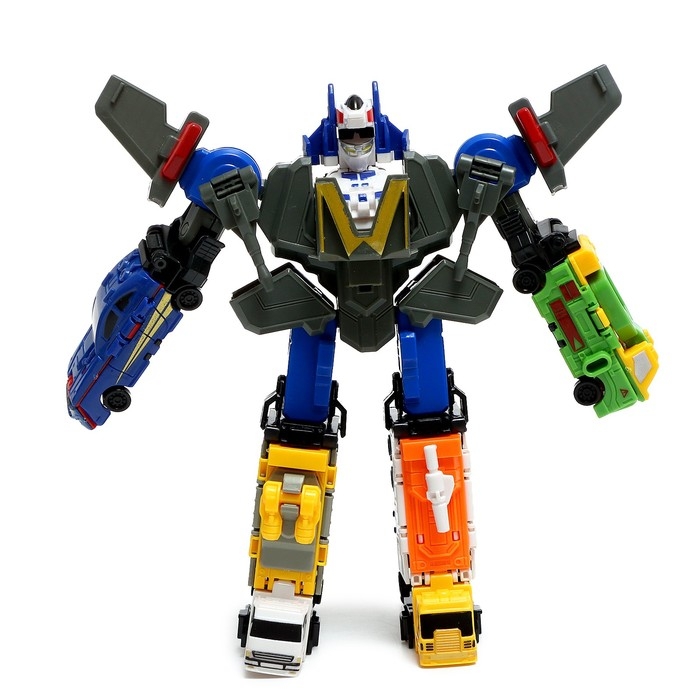 Робот &laquo;Воин&raquo;, трансформируется, собирается из 5 машинок