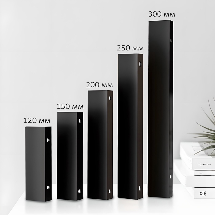 Ручка CAPPIO RT001BL, L=120 мм, м/о 96 мм, цвет черный