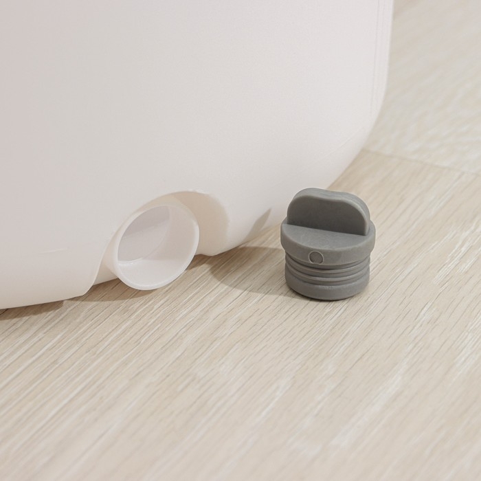 Швабра с отжимом и ведром Raccoon: ведро с подачей воды 19,5&times;31 см, швабра 23&times;135 см, насадка из микрофибры d=23 см