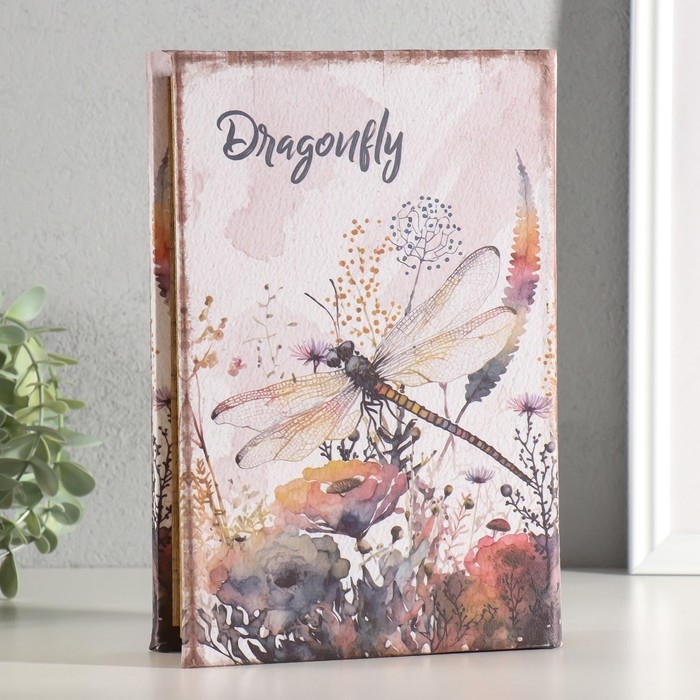 Шкатулка-книга дерево, кожзам "Бесконечные горы" 28,5х22х4 см