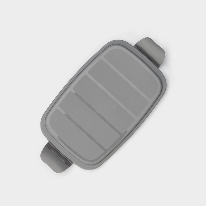 Маслёнка пластиковая &laquo;Летиция&raquo;, 16.5&times;10 см, цвет пыльно-серый