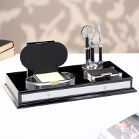 Набор настольный канцелярский 8в1 с визитницей, карандашницей, лупой и ножом для писем