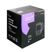 Чайник электрический Kitfort KT-640-1, стекло, 1.7 л, 2200 Вт, подсветка, голубой Чайник электрический Kitfort KT-640-1, стекло, 1.7 л, 2200 Вт, подсветка, голубой