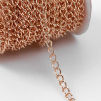 Цепочка для сумки, железная, 5 &times; 7 мм, 10 &plusmn; 0,5 м, цвет золотой