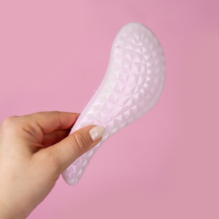 Расчёска массажная, 7,5 &times; 18,5 см, PVC коробка, цвет МИКС