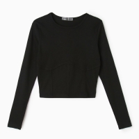 Лонгслив женский, цвет чёрный, размер 42-44 Лонгслив женский, цвет чёрный, размер 42-44