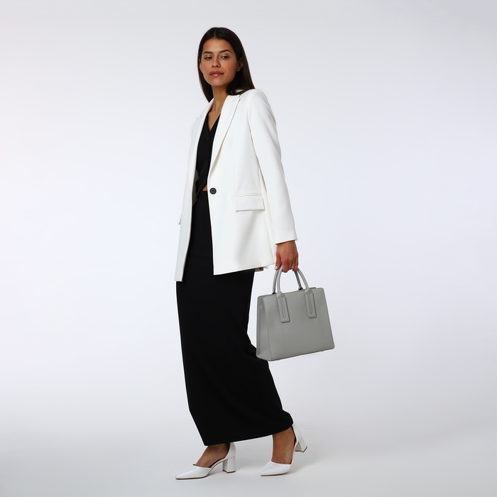 Сумка женская на молнии, TEXTURA, средний размер, цвет серый Сумка женская на молнии, TEXTURA, средний размер, цвет серый