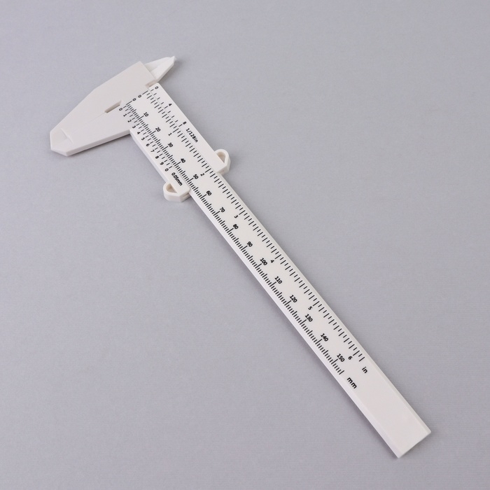Штангенциркуль для разметки бровей, 21 × 7,5 см, цвет белый Штангенциркуль для разметки бровей, 21 × 7,5 см, цвет белый