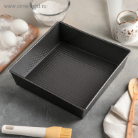 Форма для выпечки Доляна &laquo;Джоанна&raquo;, 24&times;6 см, антипригарное покрытие, цвет чёрный