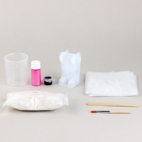 Фигурка гипсовая под раскраску своими руками &laquo;Гипсовый мишка&raquo;, 7 х 6 см, набор для создания