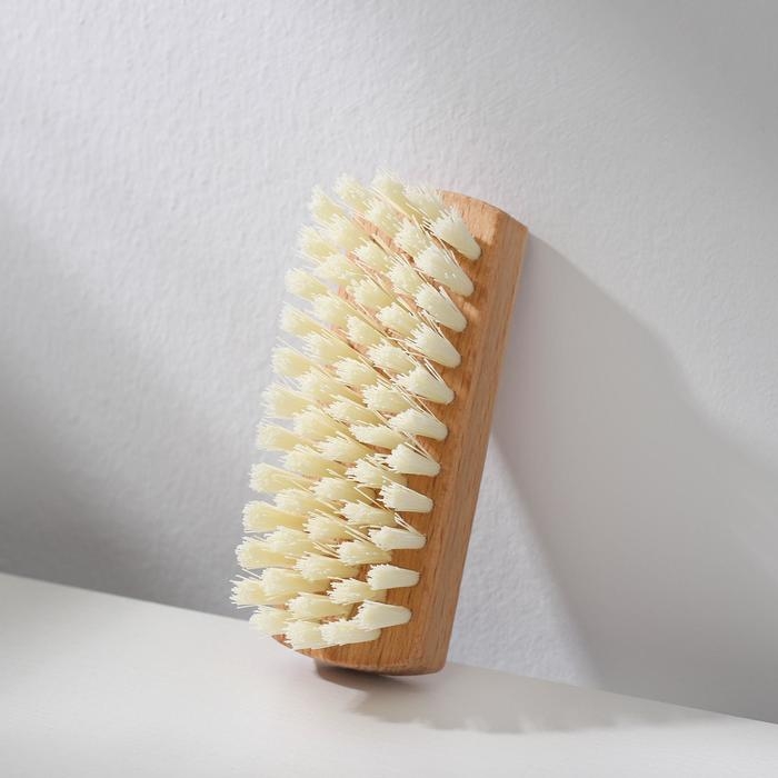 Щётка для одежды, 10&times;3,8 см, 59 пучков, искусственная щетина