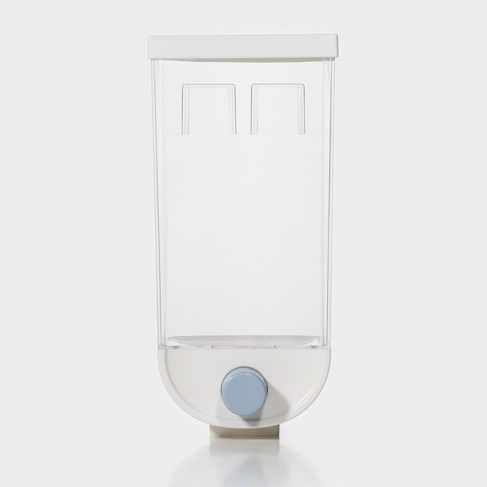 Контейнер - дозатор для сыпучих продуктов RICCO, 11,8&times;9,5&times;25,5 см, 1,5 л, цвет белый