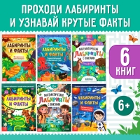 Набор обучающих книг &laquo;Лабиринты и факты&raquo;, 6 шт.